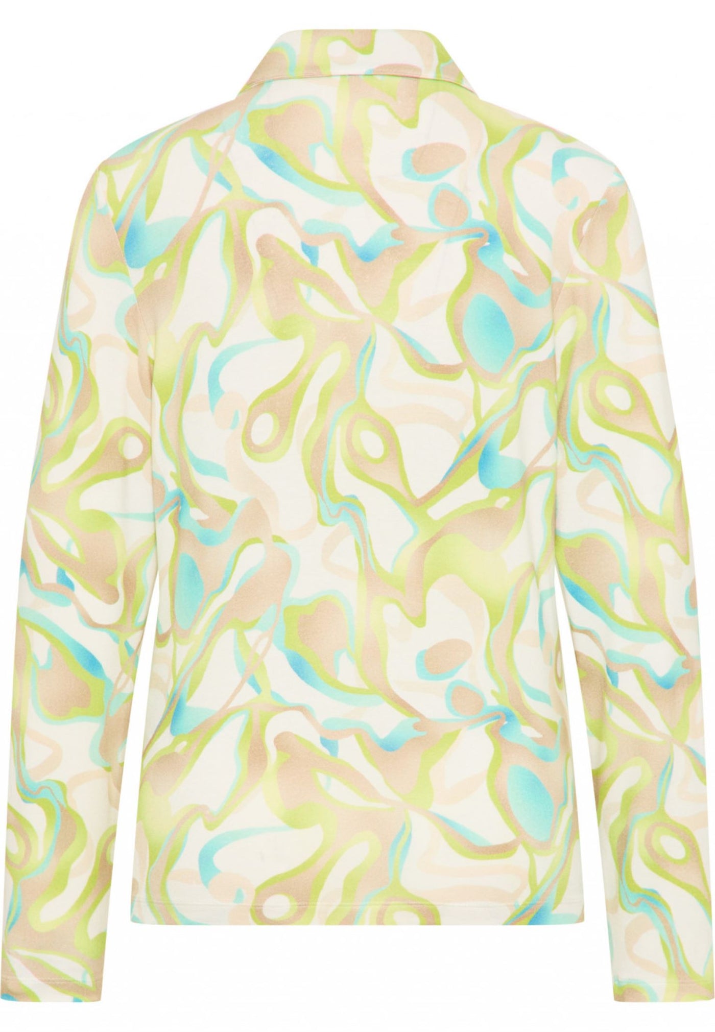 Barbara Lebek 755300032 Green Print Shirt - Rouge Boutique