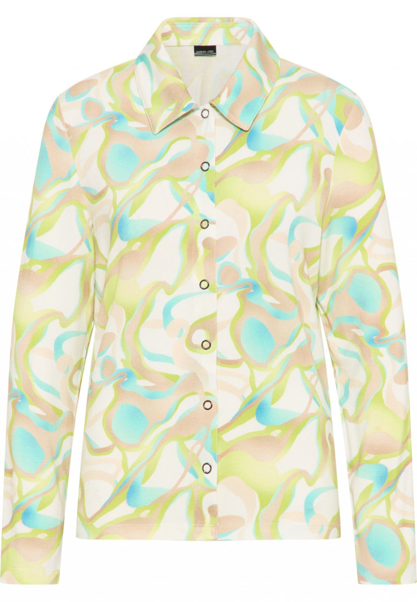 Barbara Lebek 755300032 Green Print Shirt - Rouge Boutique