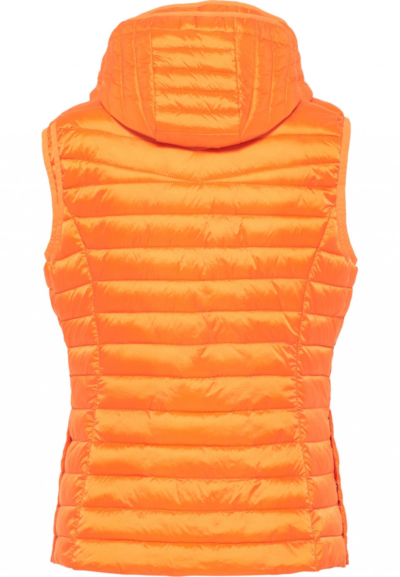Barbara Lebek 77050032 Orange Quilt Hooded Gilet - Rouge Boutique