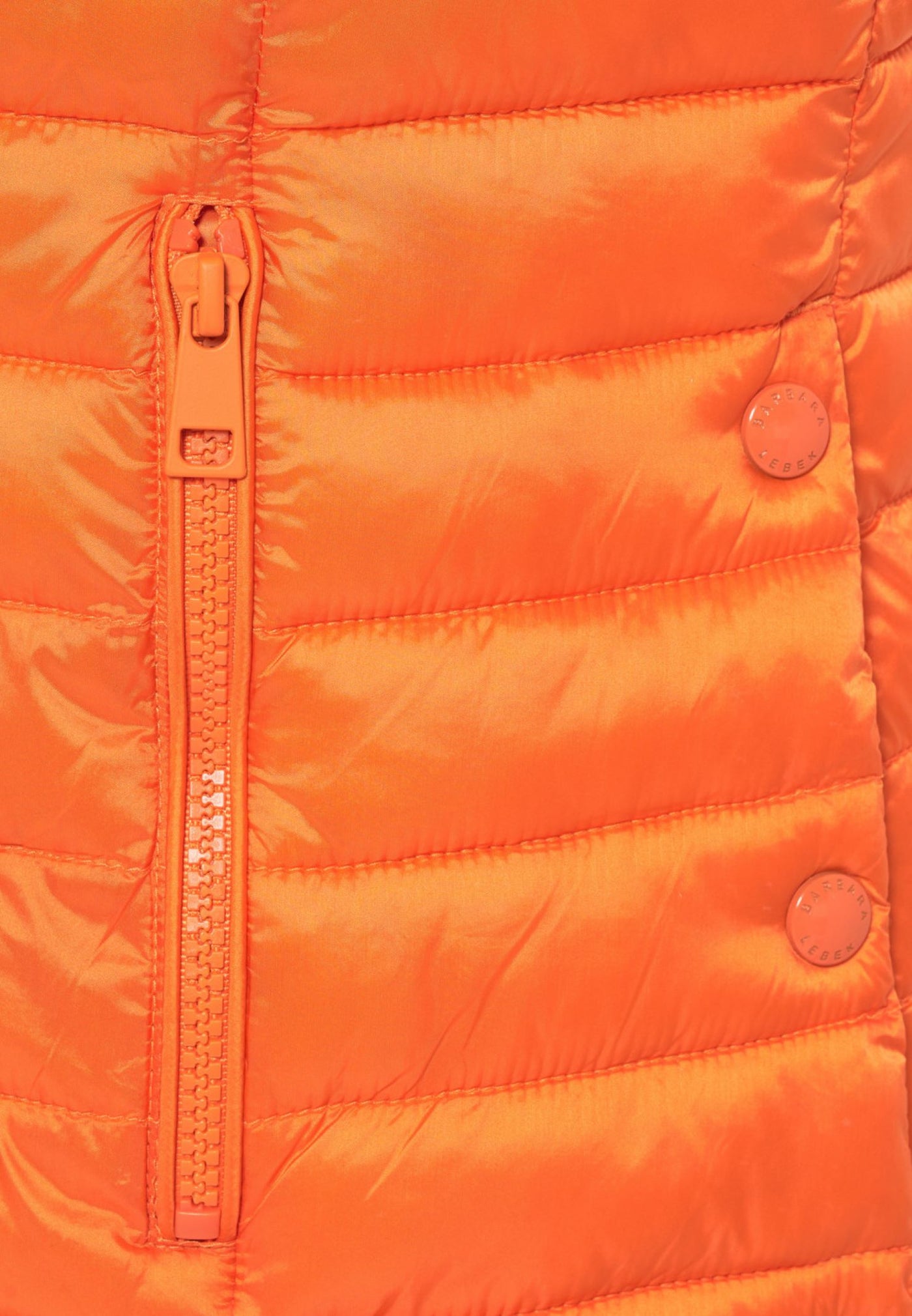 Barbara Lebek 77050032 Orange Quilt Hooded Gilet - Rouge Boutique