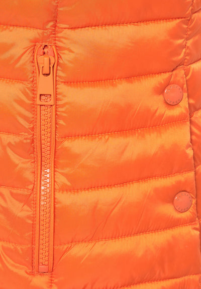 Barbara Lebek 77050032 Orange Quilt Hooded Gilet - Rouge Boutique