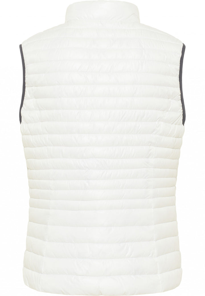 Barbara Lebek 77100032 White & Grey Print Reversible Gilet - Rouge Boutique