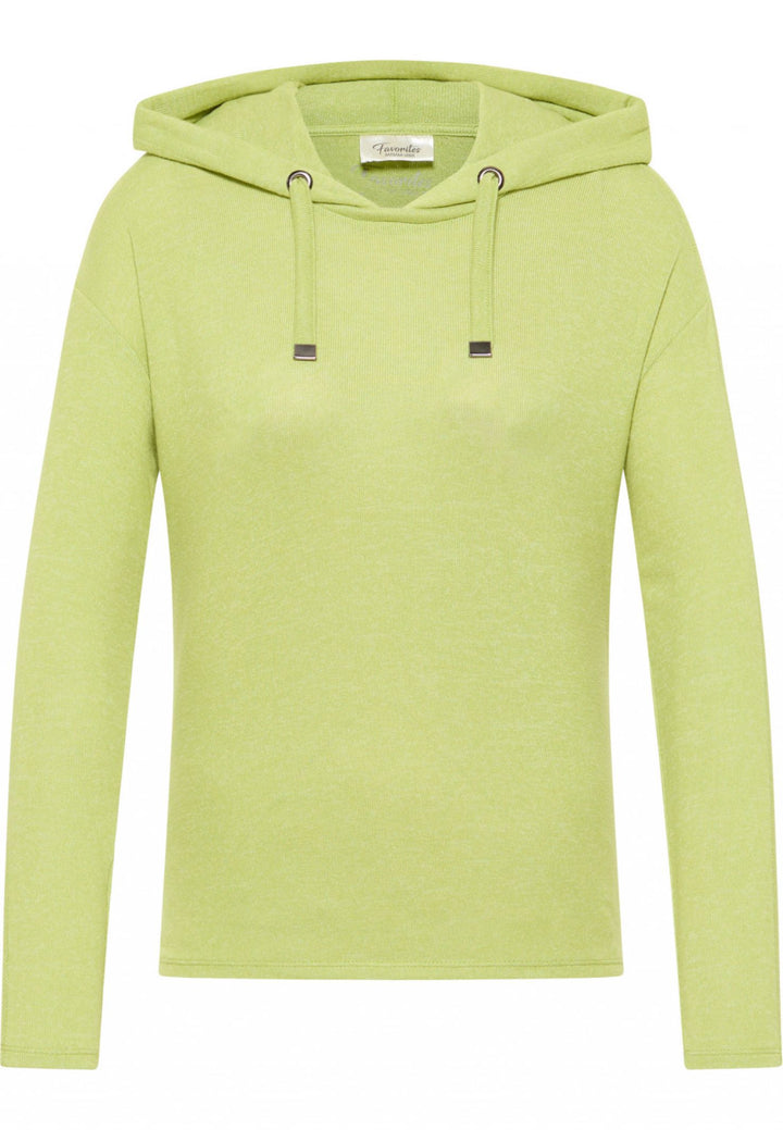 Barbara Lebek Green Hooded Top 75020032