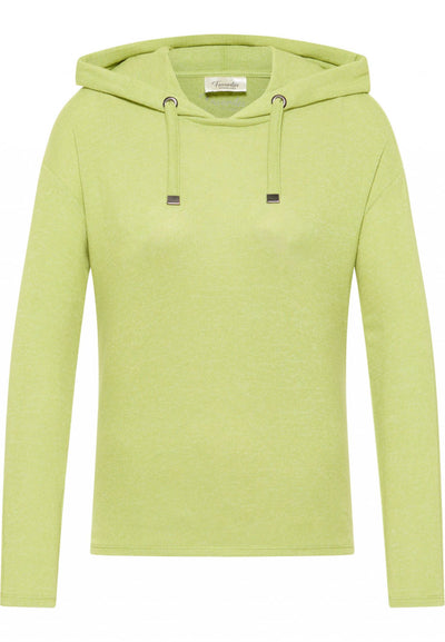 Barbara Lebek Green Hooded Top 75020032