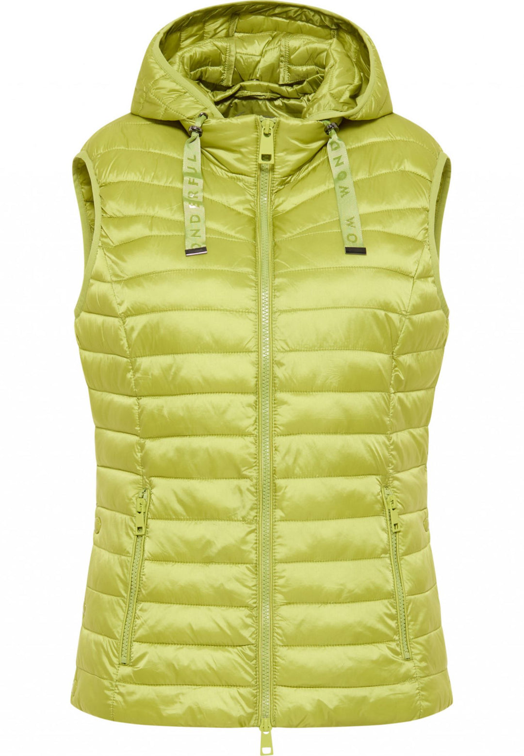 Barbara Lebek 75050032 Green Hooded Gilet - Rouge Boutique