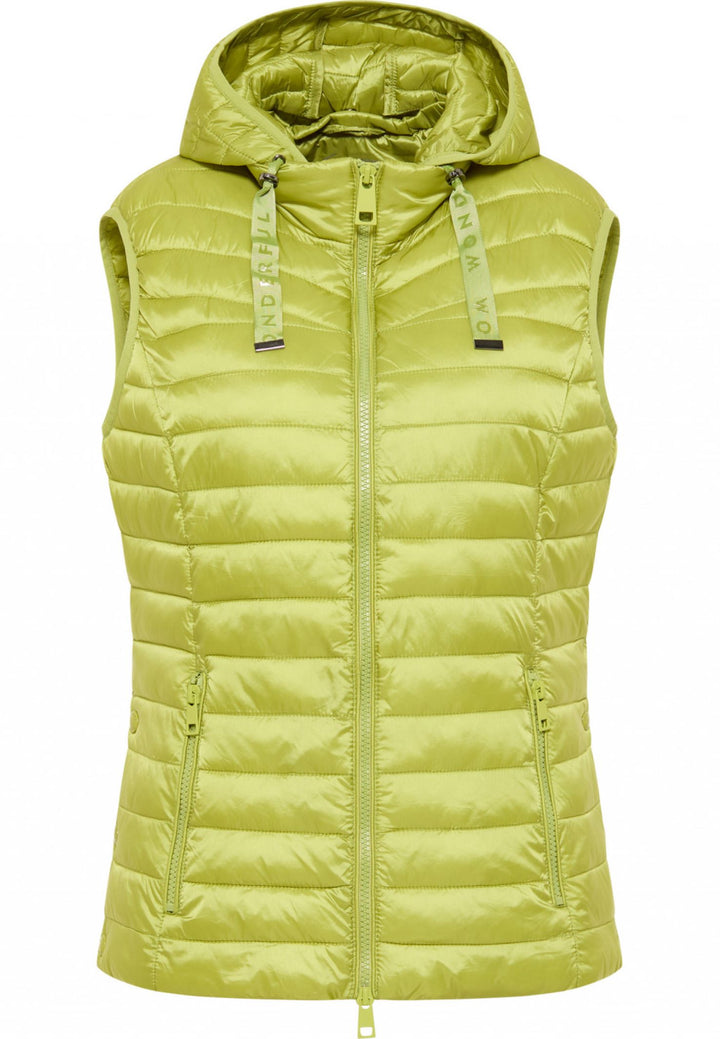 Barbara Lebek 75050032 Green Hooded Gilet - Rouge Boutique