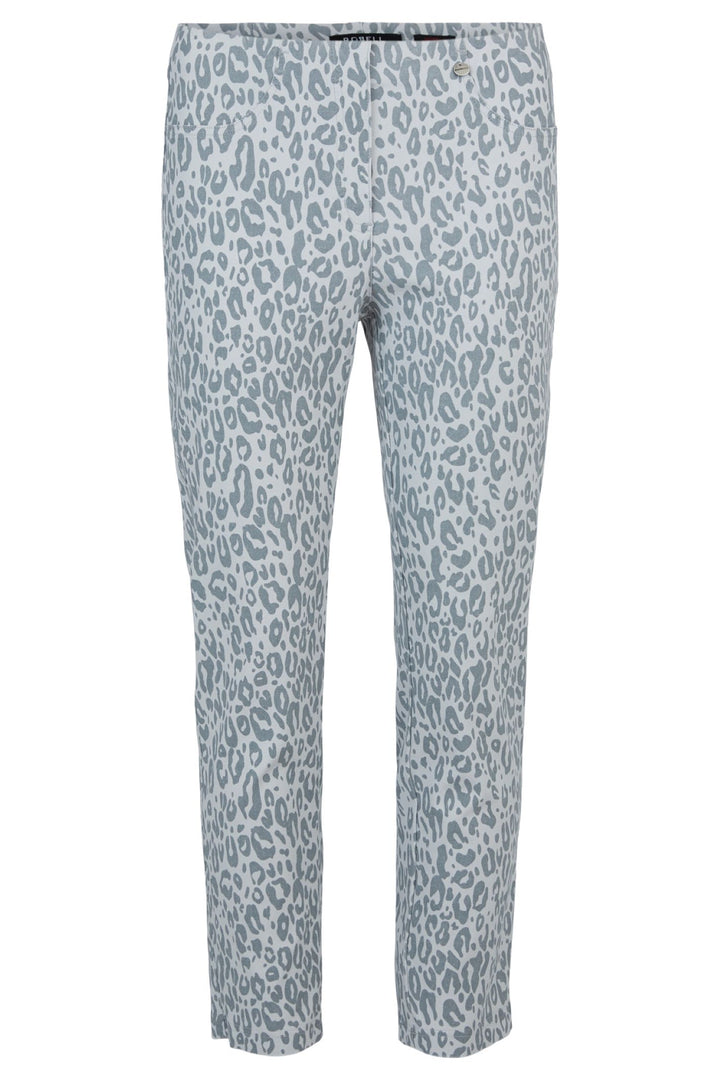 Robell Bella Grey Print Trouser 51560