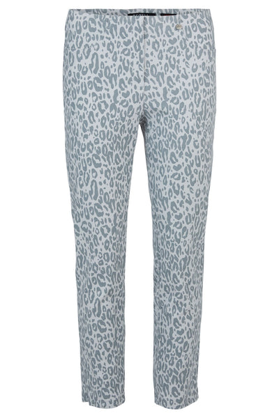 Robell Bella Grey Print Trouser 51560