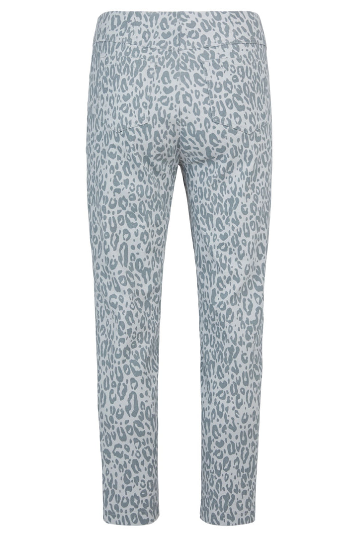 Robell Bella Grey Print Trouser 51560