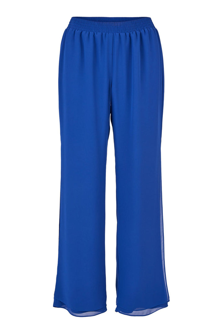 Tia 11200 Wide Leg Chiffon Split Trouser Cobalt