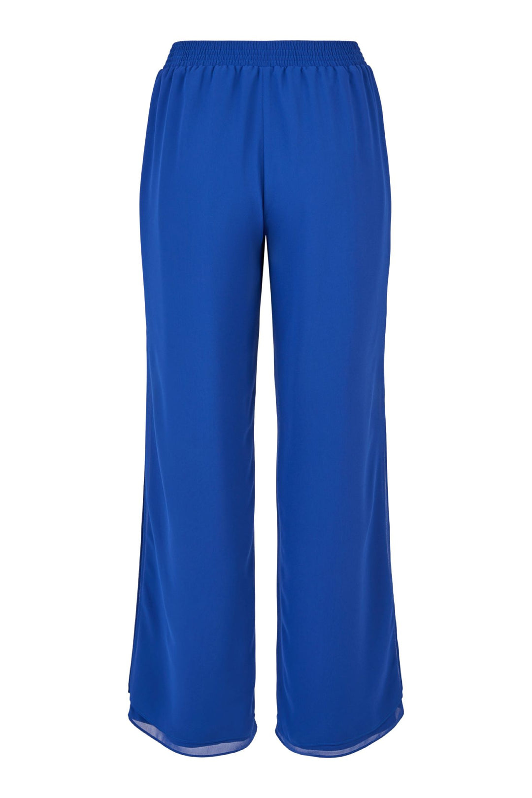 Tia 11200 Wide Leg Chiffon Split Trouser Cobalt