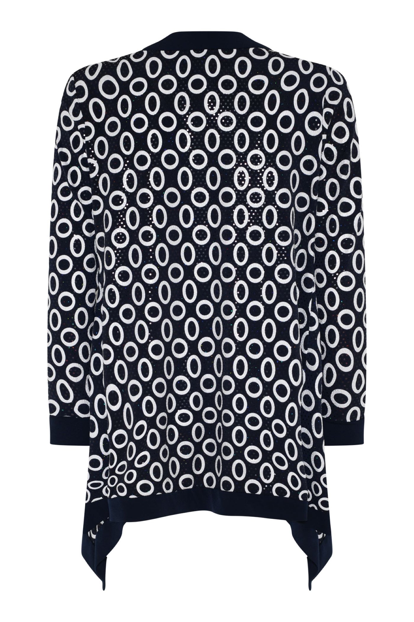 Tia 77433 Navy Ivory Open Jacket