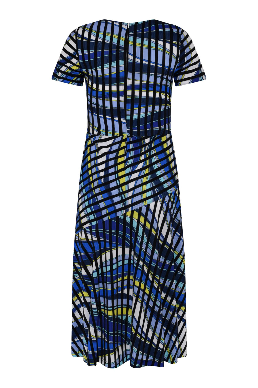 Tia 78437  Multi Print Short Sleeved Dress