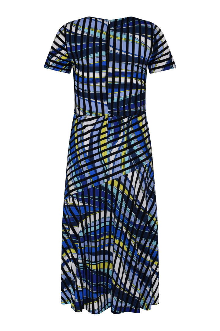 Tia 78437  Multi Print Short Sleeved Dress