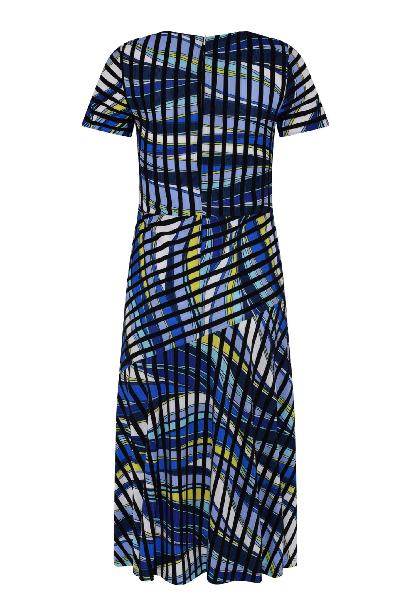Tia 78437  Multi Print Short Sleeved Dress