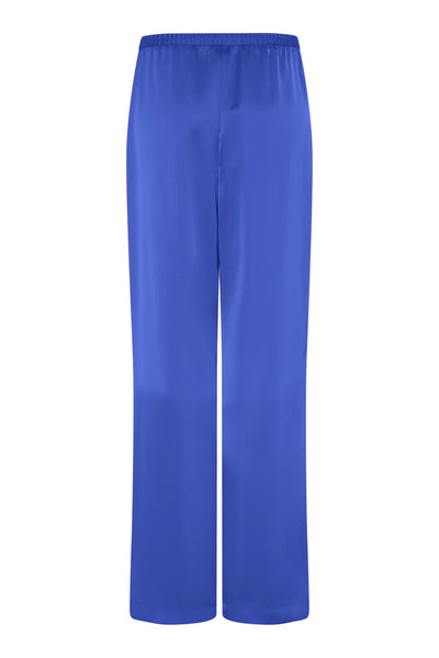 Tia 71267 Blue Silky Feel Elastic Waist Trouser