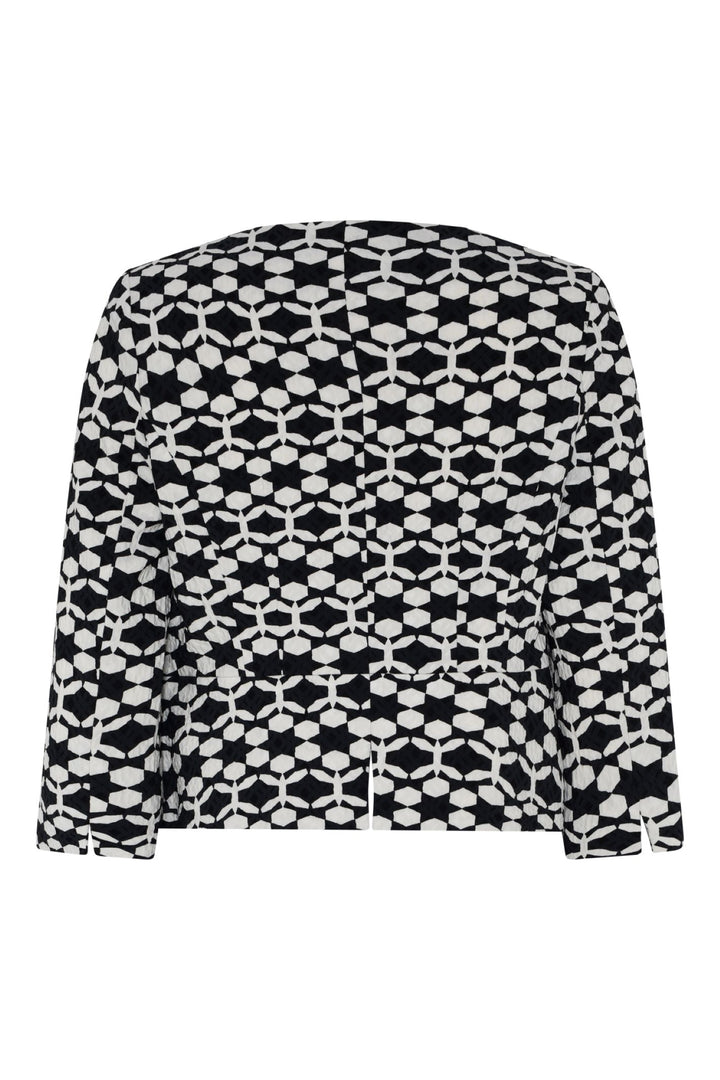 Tia 77602 Black and White Zip Jacket