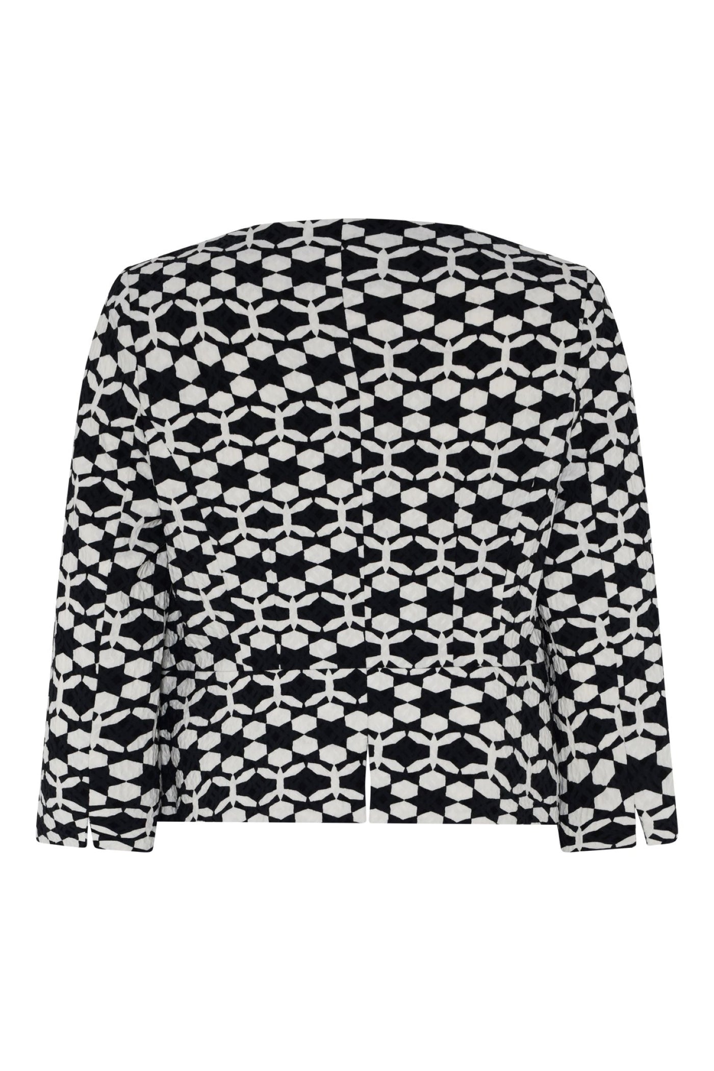 Tia 77602 Black and White Zip Jacket