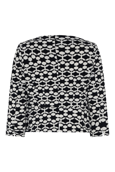 Tia 77602 Black and White Zip Jacket