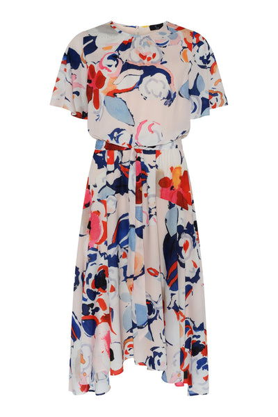 Tia 78576 Multi Print Short Sleeve Dress