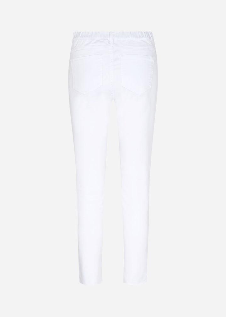 Soya Concept 17177 White Ankle Length Pull On Jeans