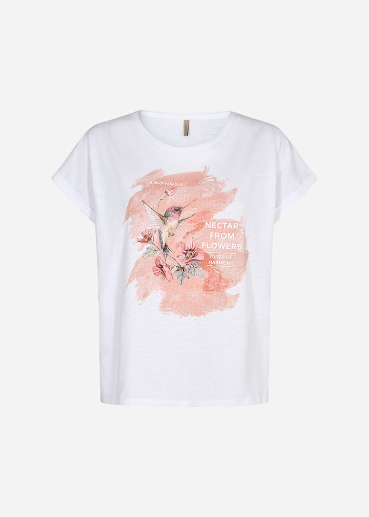 Soya Concept 26169 Flower Print T Shirt