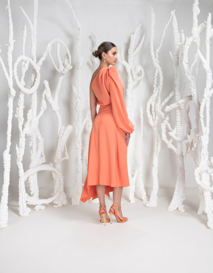 Kevan Jon Gina Burnt Orange Dress