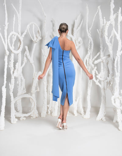 Kevan Jon Krystal  Cornflower Dress