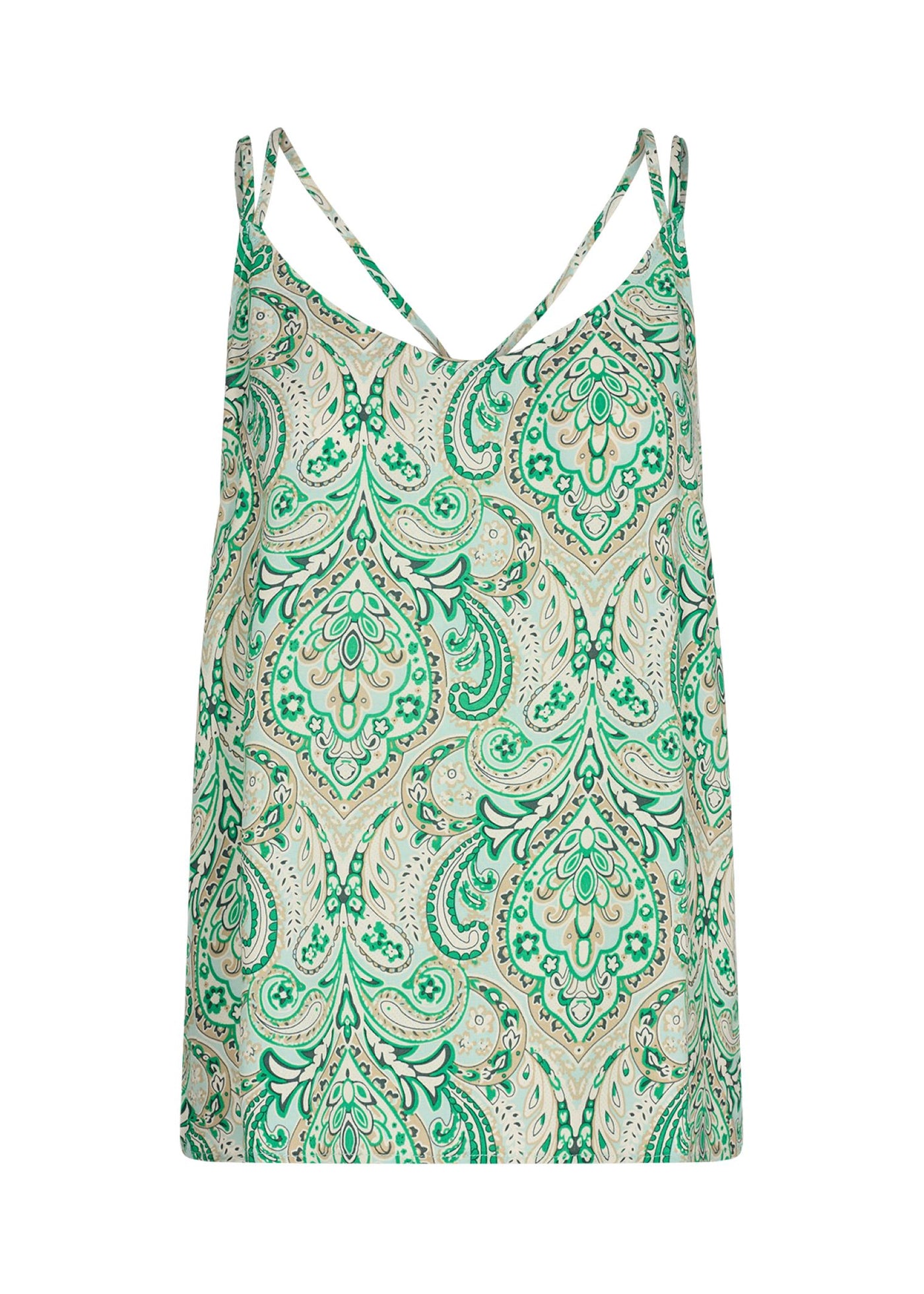 Soya Concept 40110 Green Strappy Cami Top