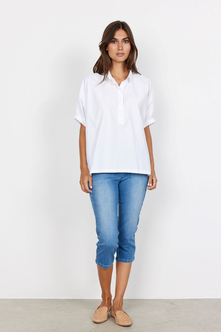 Soya Concept 40120 White Short Sleeve Shirt