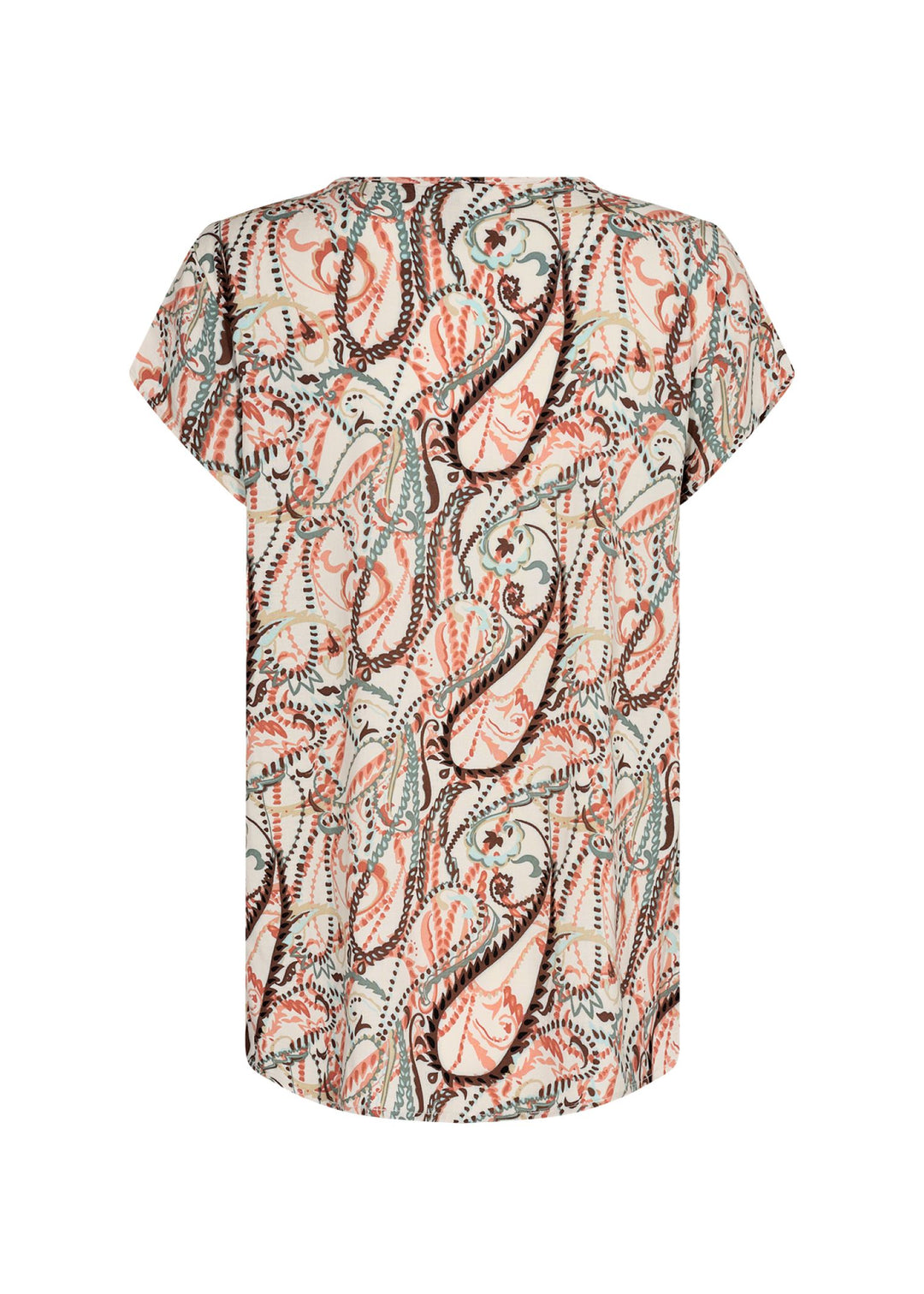 Soya Concept 40130 Linda Print Blouse Dusty Red Combo