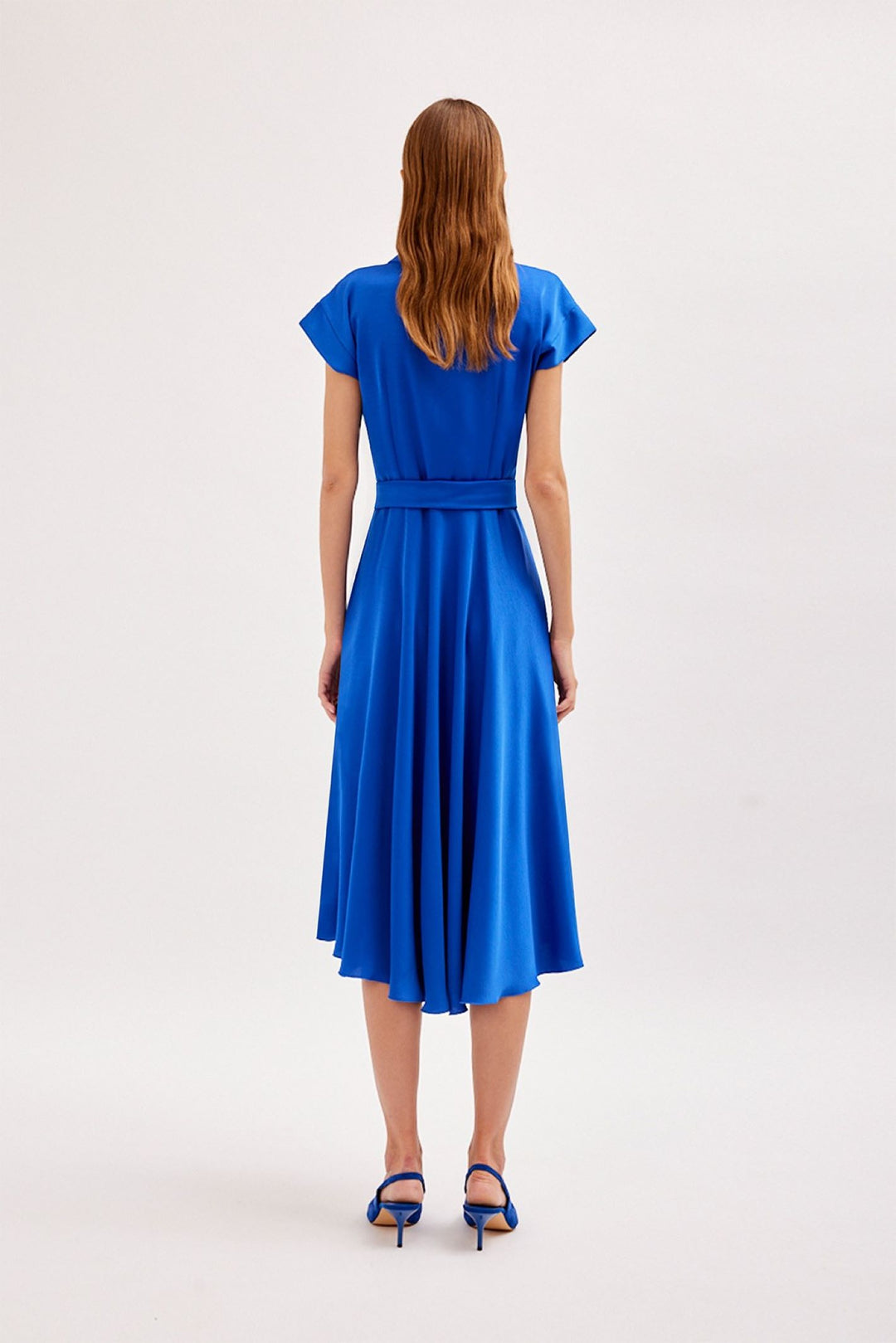 Arggido 46555 Royal Flounce Waist Midi Dress - Rouge Boutique