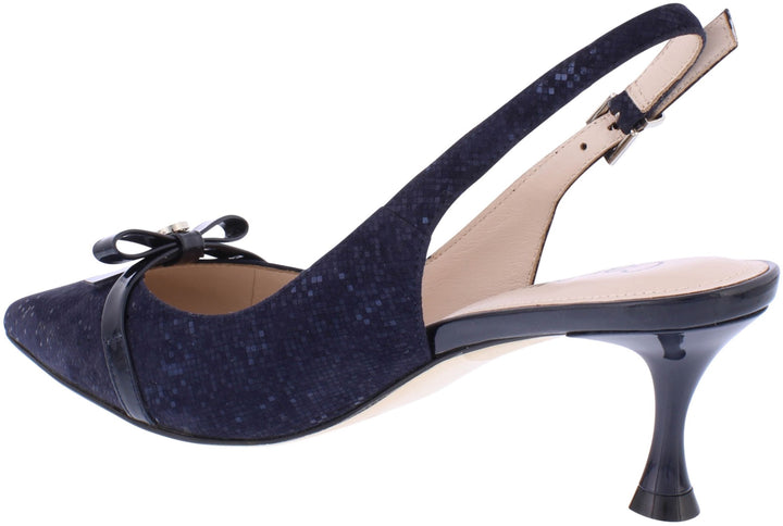 Capollini Allegra Navy Sling Back L200