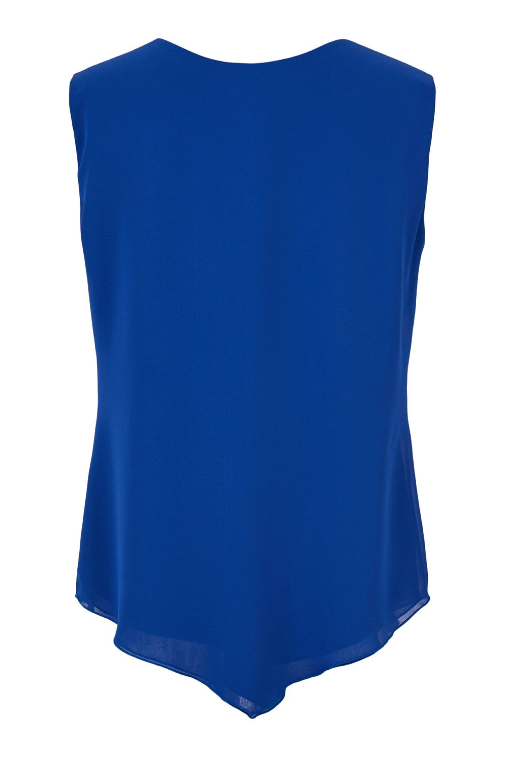 Godske 14341 Cobalt Blue Chiffon Vest Top - Rouge Boutique