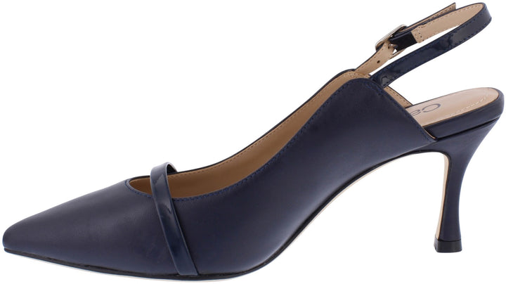 Capollini C177 Emory Navy Band Sling Back