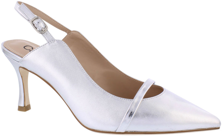 Capollini C176 Emory Silver Band Sling Back
