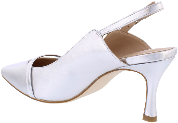 Capollini C176 Emory Silver Band Sling Back