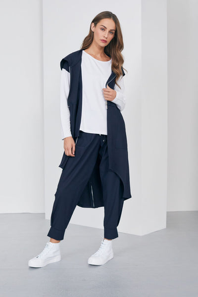 Naya NAS23114 Navy Long Line Gillet