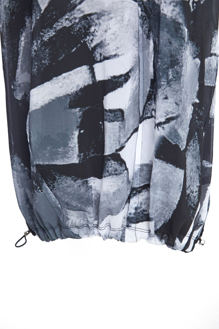 Naya NAS23136 Print Dress Blue with Elastic Hem