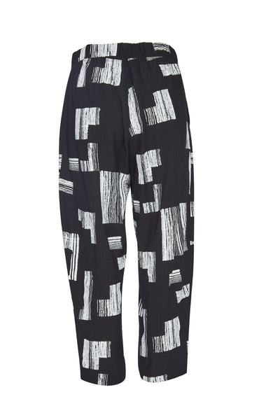 Naya nas23218 Cropped Black White Trouser