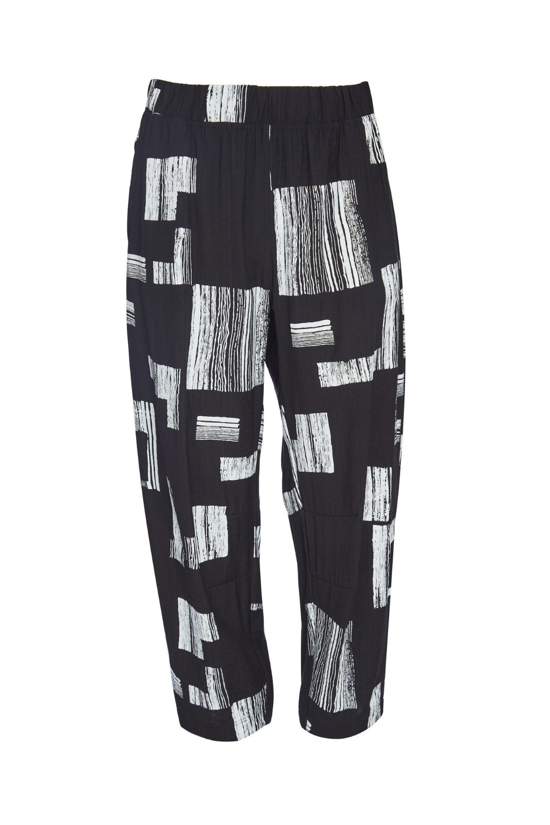Naya nas23218 Cropped Black White Trouser