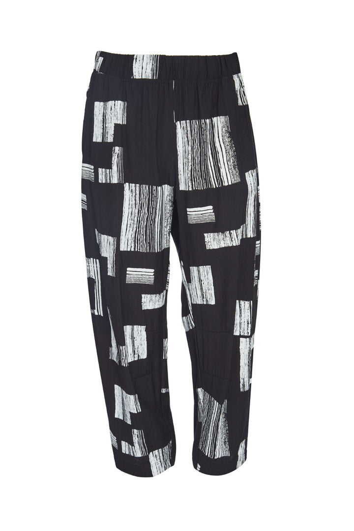 Naya nas23218 Cropped Black White Trouser