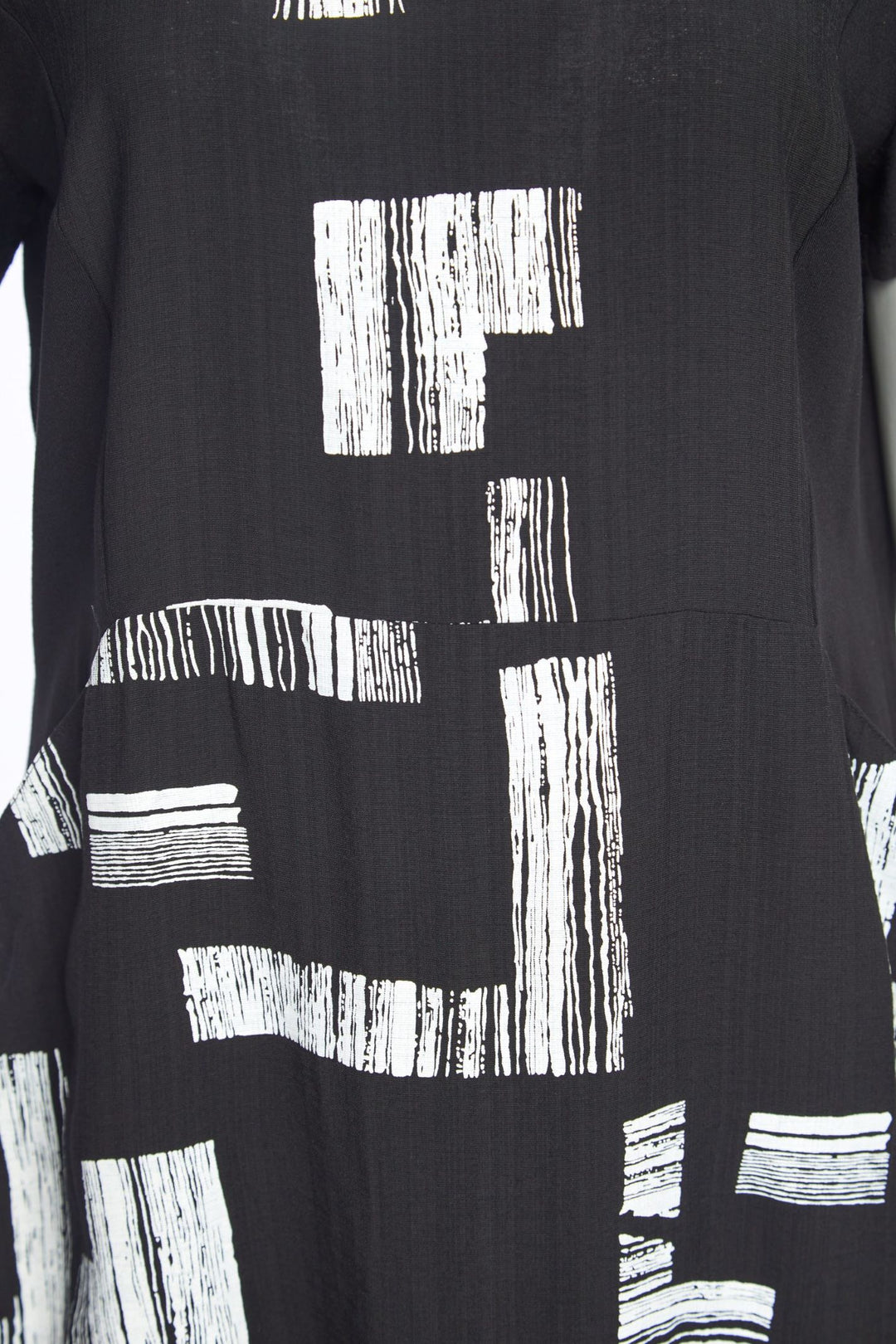 Naya nas23219 Black and White Dress Short Sleeves
