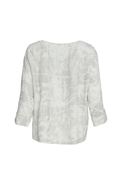 Naya NAW23249 Silver Cream Long Sleeved Top