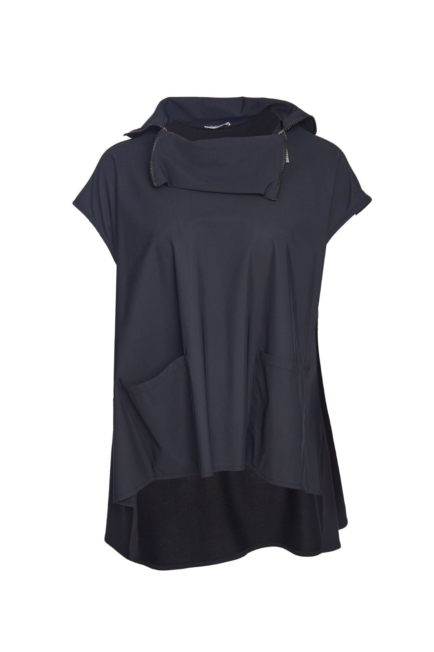 Naya NAW23266 Polo Neck Top Contrast Panels