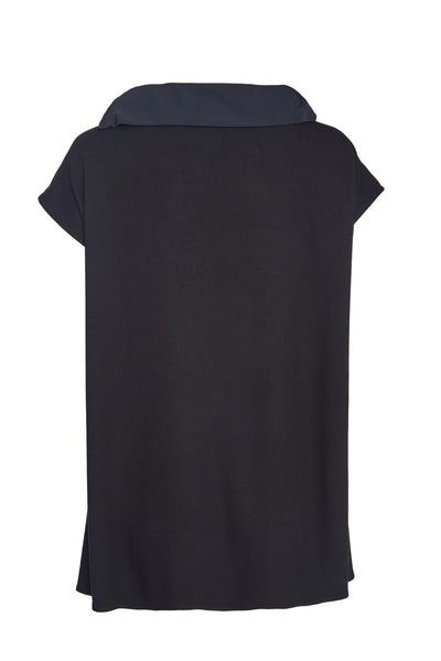 Naya NAW23266 Polo Neck Top Contrast Panels