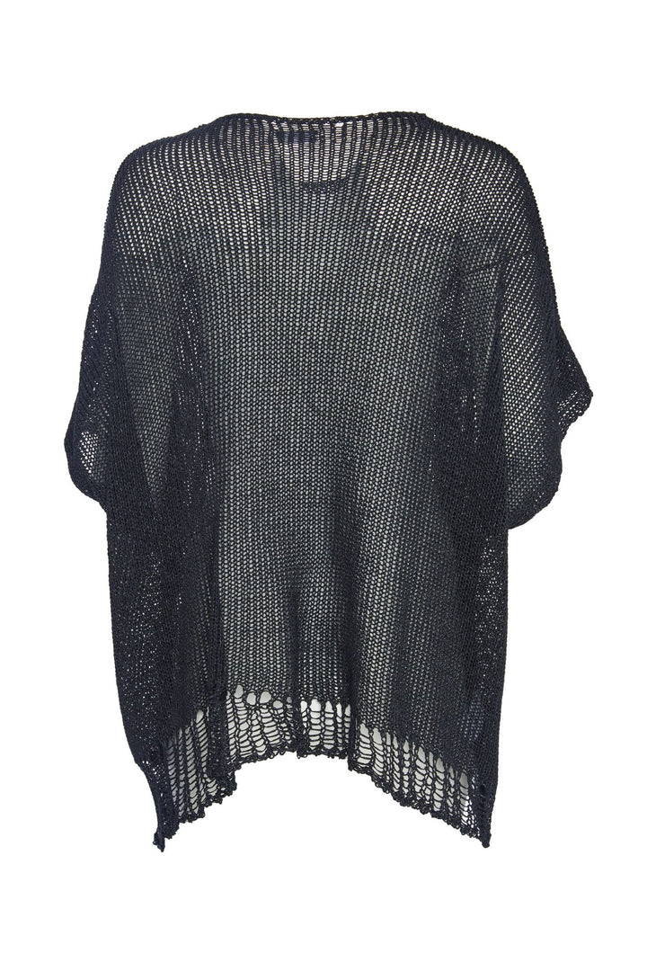 Naya NAW23272 Black White Knit  Layering Top