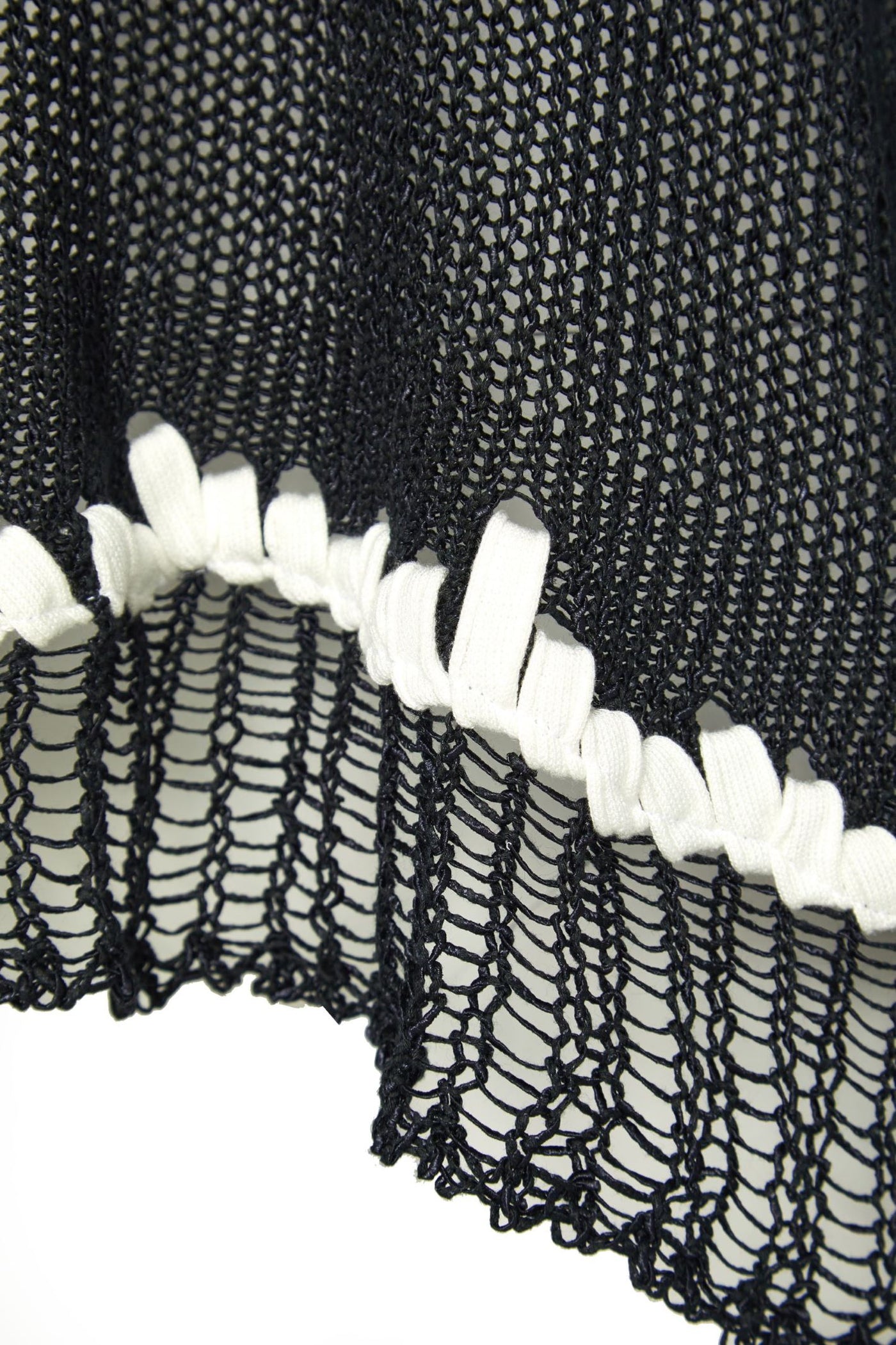 Naya NAW23272 Black White Knit  Layering Top