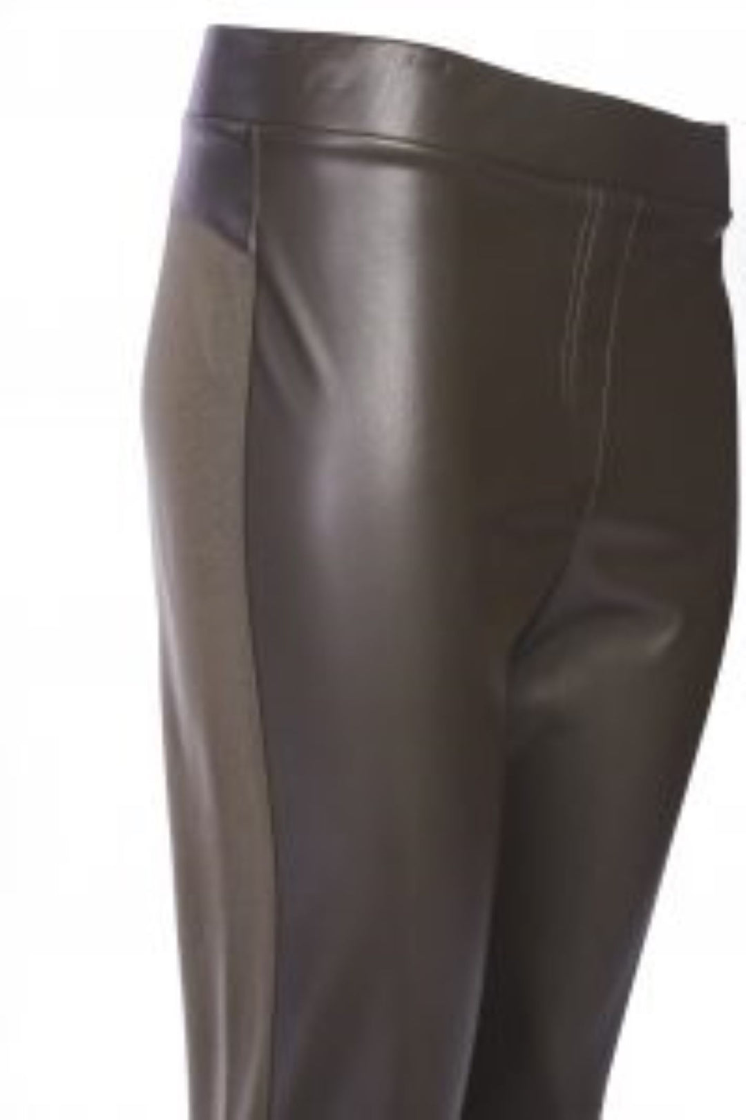 Naya Leatherett  Green Leggin NAW22104 Stretch fabric and waist
