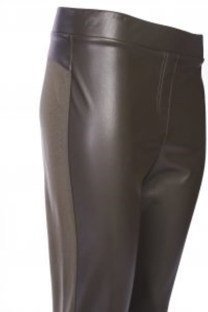 Naya Leatherett  Green Leggin NAW22104 Stretch fabric and waist